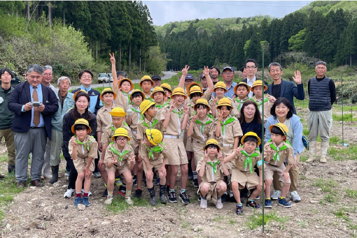小松市での植樹活動